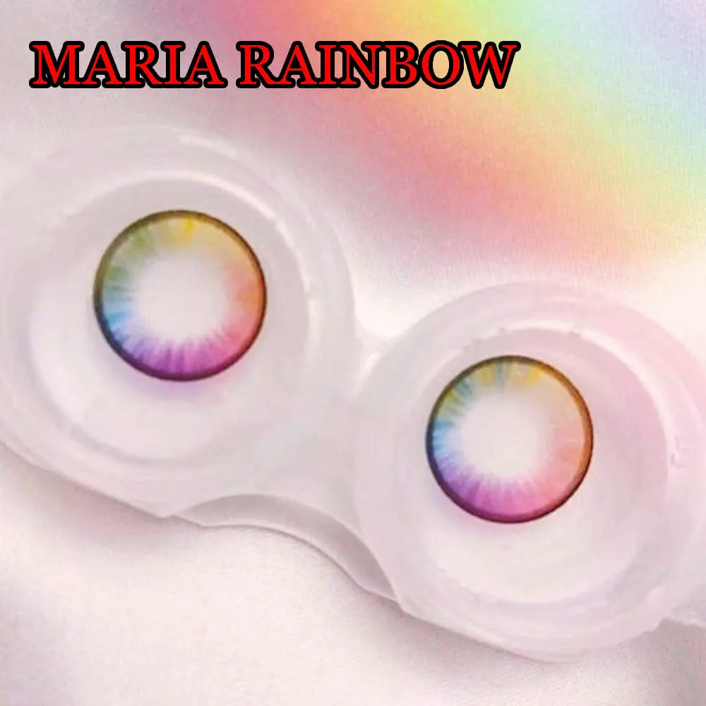 

HOTSALE Fashion Color Contact Lenses for Eyes Cosplay Soft Eyewear Optical Glasses MARIA RAINBOW